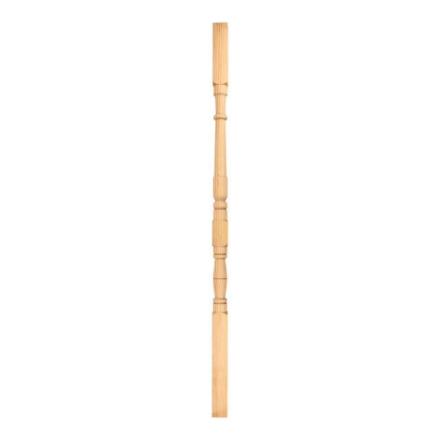 84 Durlston Rd KT25RU - Wooden staircase spindle.