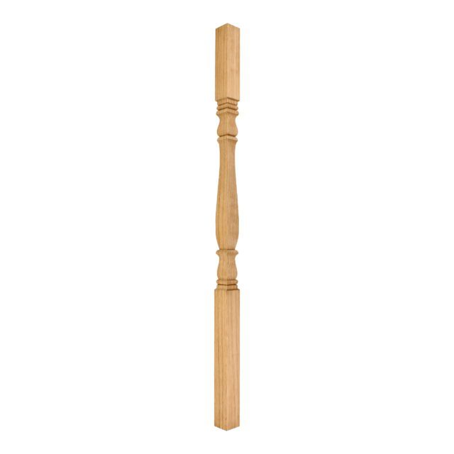 AW Oak-Square Turned Provincial No 3-41mm x 900 - Wooden Staircase Spindle