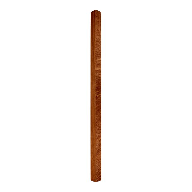 Mahogany-Square-41mm x 900 - Wooden staircase spindle.