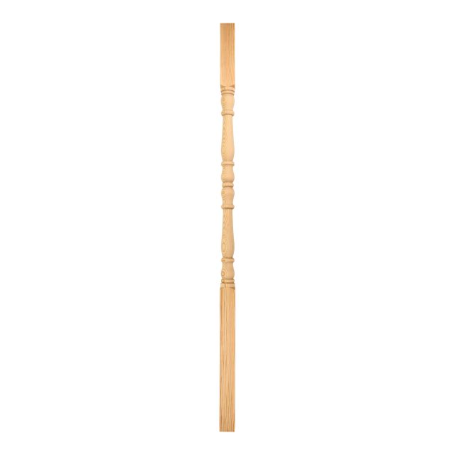 Pine-No 1-Tulip-41mm x 1100 - Wooden staircase spindle.