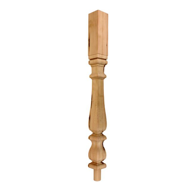 70mm-Pine-Square Turned Colonial-No Cap