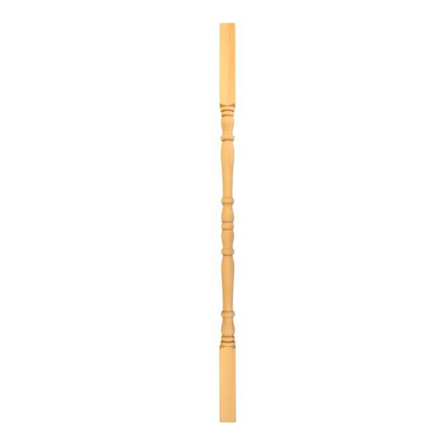 Pine-No 1-Tulip-35mm x 900 - Wooden staircase spindle.