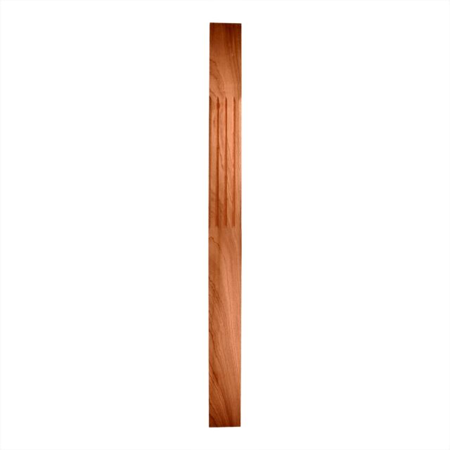 116mm-Mahogany-Half Square Chamfered & Fluted
