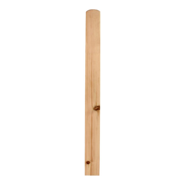 70mm-Pine-Half Newel Base
