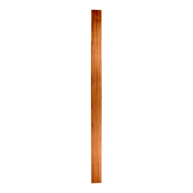 90mm-Mahogany-Half Square Chamfered & Fluted