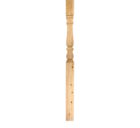 94mm Pine Square Turned Colonial No Cap Half