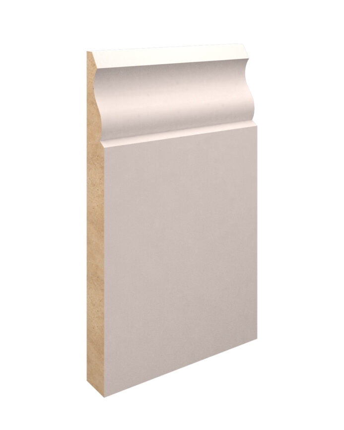 White Primed MDF-Ogee Skirting-168x18x4400