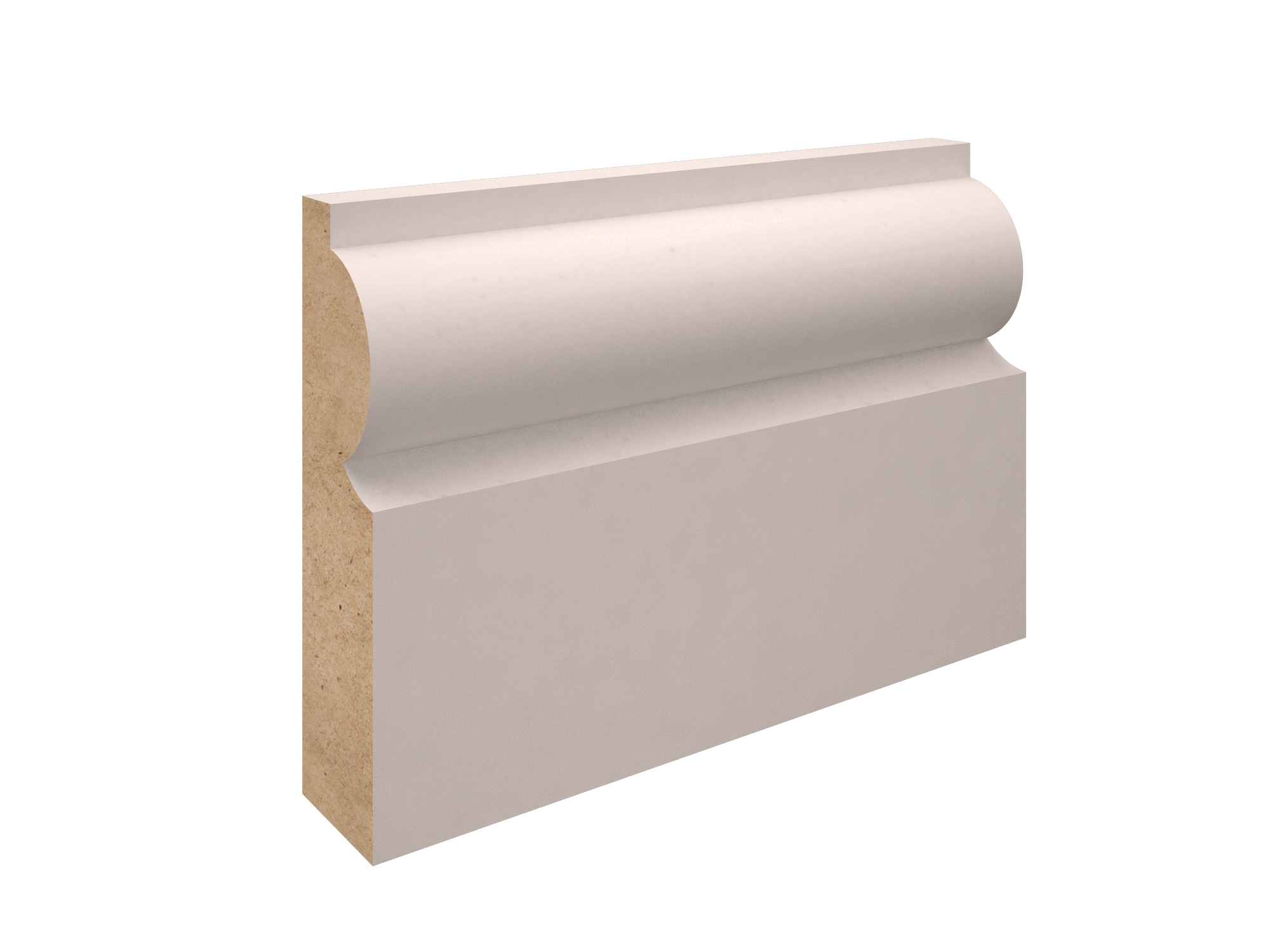 White Primed MDF-Torus Architrave-68x18x2200