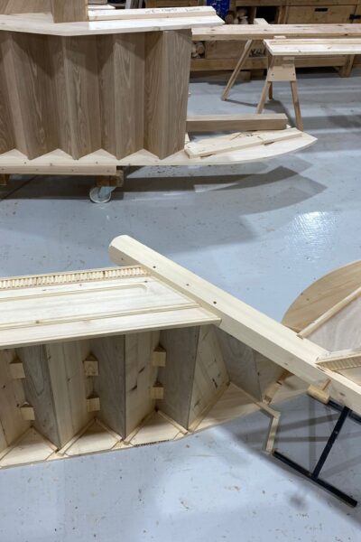 How do you clean and shine wooden stairs?