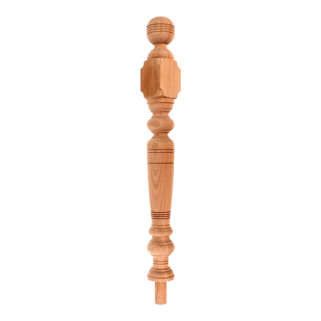 Gloucester Road London-E107HT - Matching wooden newel post for staircase.