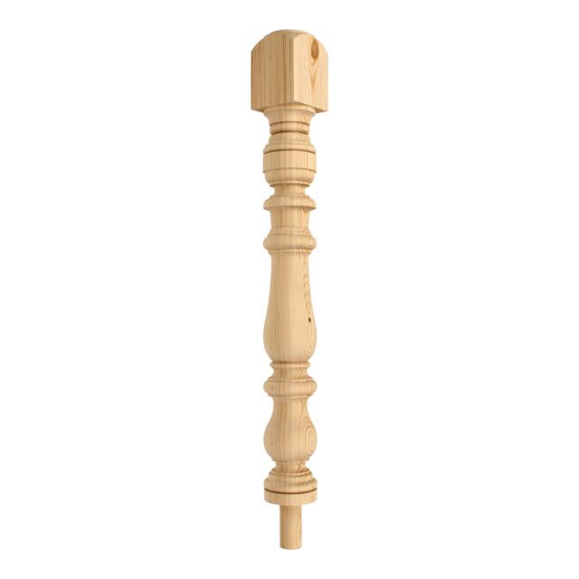 Hainault Road London-E111EH - Matching wooden newel post for staircase.