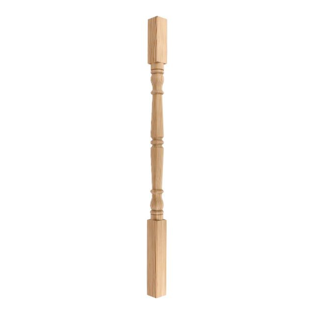 Leyborne Avenue London-W139RA - Matching wooden turned spindle for staircase.