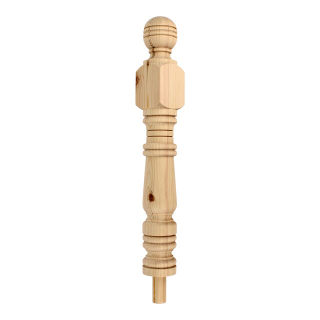 Loveday Road London-W139JU - Matching wooden newel post for staircase.