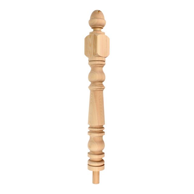 Macoma Road London-SE182QL - Matching wooden newel post for staircase.