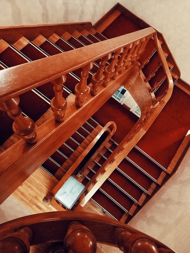 traditional hand crafted mahogany staircases