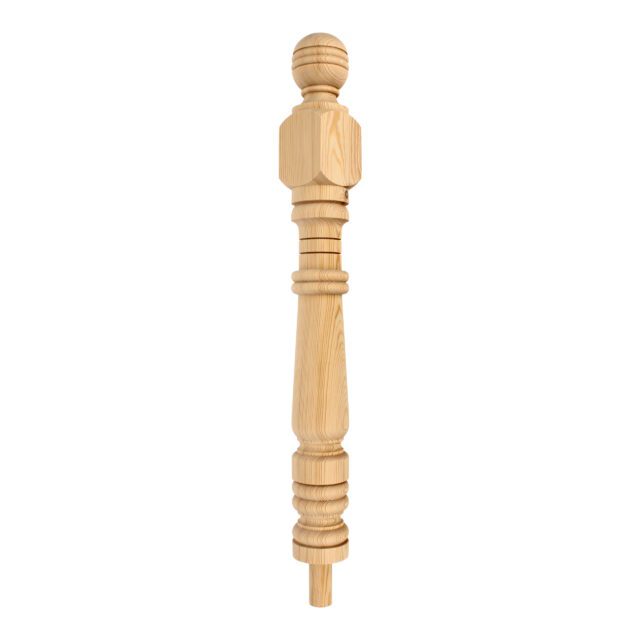 Woodbury Street London-SW179RR - Matching wooden newel post for staircase.