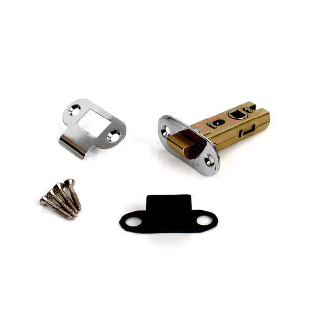 2.5" (64mm) Tubular Mortice Latch Polished Chrome