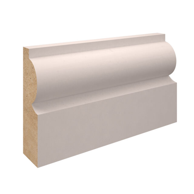 White Primed MDF-Torus Architrave-57x18x5400