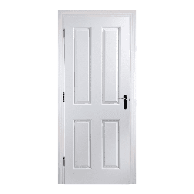 4 Panel Smooth - Factory Fitted "Fire Check" Doorset Builder