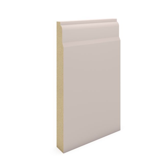 White Primed MDF-Lambstongue Skirting-168x18x5400